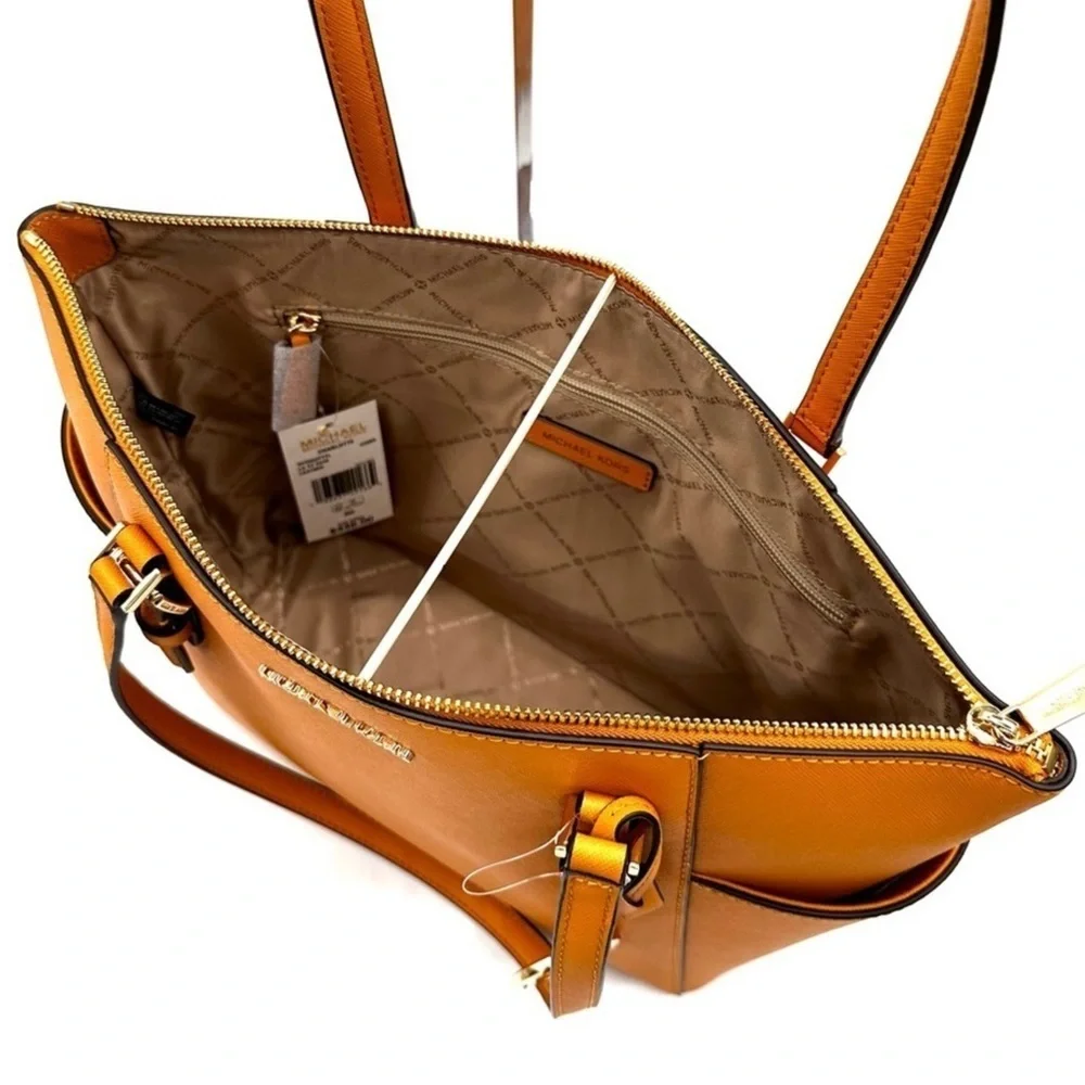 Michael Kors Large Charlotte Tote Bag Cider - Picture 9 of 12